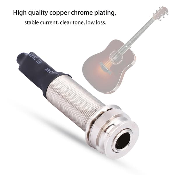 1/4\" (6,35 mm) Output 2,5 mm Input Endpin-jack til akustisk guitar, indbygget Rod Piezo Pickup