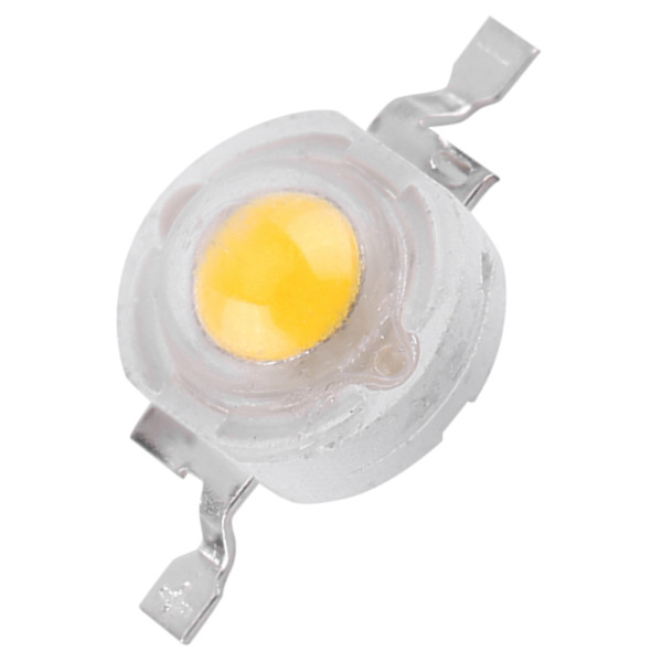 50 st SMD 1W LED-lampor Pärlor Chip för Floodlight Spotlight Energibesparande Varmvit