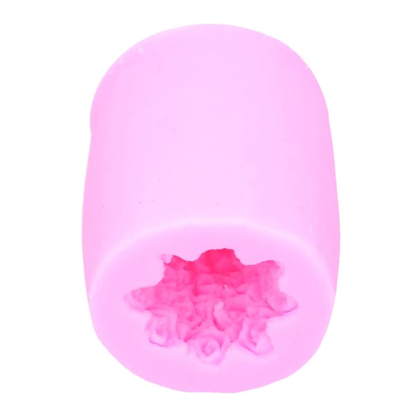 DIY Rose Blomst Silikoneform Fondant Kage Chokoladeform Bageudstyr Bageværktøj Pink