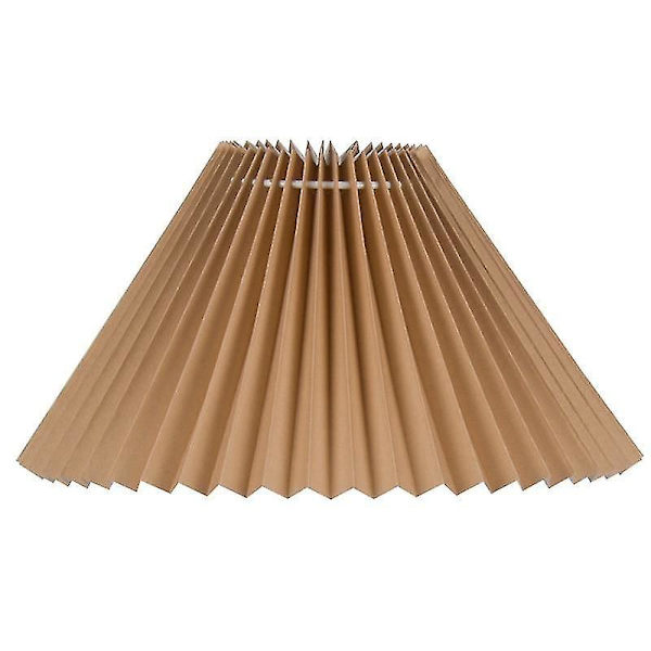 Yamato-stil Vintage flerfarget plisserte lampeskjermer Dia 45cm H26cm Kaffe