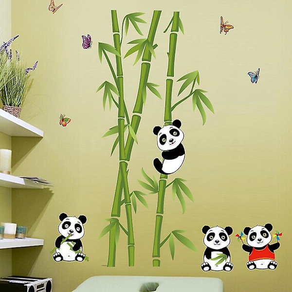 decalmile Panda ja Bambu Seinätarrat Koristeelliset Tarrat Vauvan Huoneen Sisustus