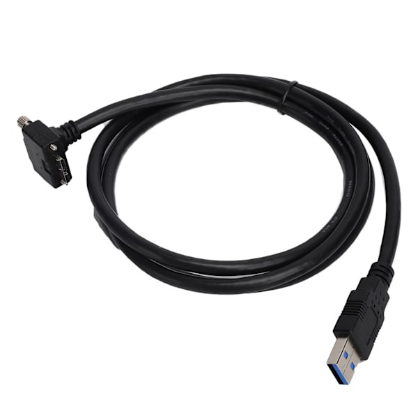Micro-B hane till USB-A 3.0 hane kabel sladd vinkelanslutning adapterkabel 1,2 m svart