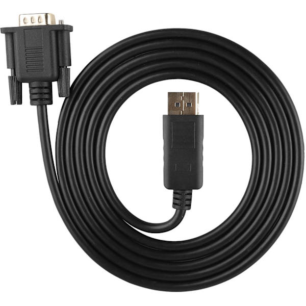 1080P HD DisplayPort til VGA-kabeladapter til bærbar pc (1,8 m)