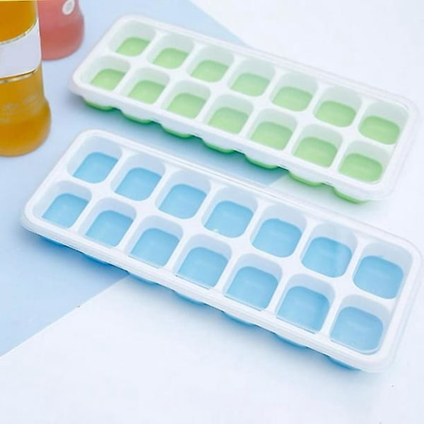 DIY Popsicle Isbitstråg - 2 st, 2*14 Rutor Isbitbricka Form