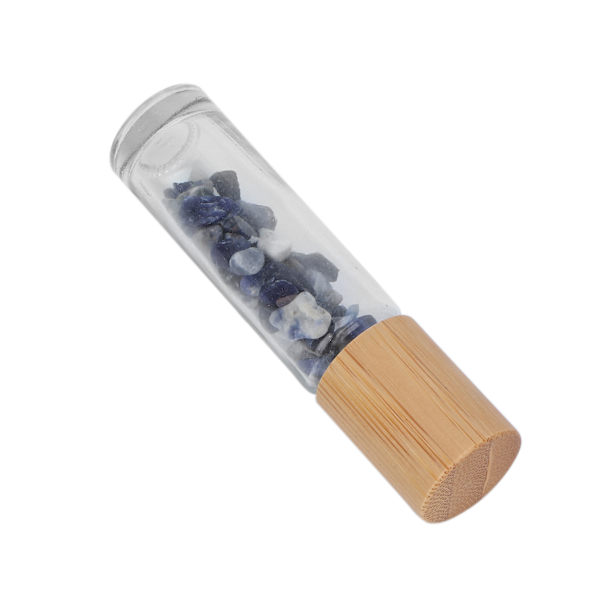 Eteriska oljeflaskor med naturstenar 10 ml parfymprov Roller Balls Eterisk oljeflaska