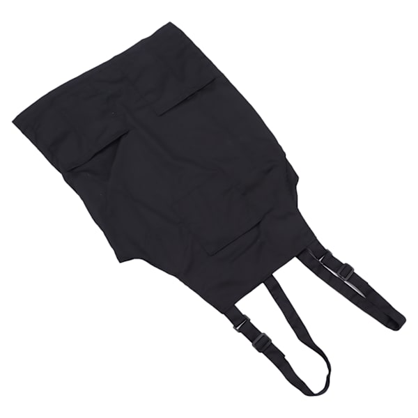 Kök Förkläde Svart Förkläde Polyester Fickor Justerbar Rem Unisex Förkläde för Hem Kommersiell Kaffebutik Restauranger
