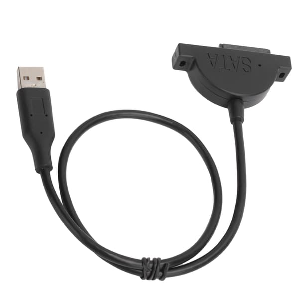 SATA till USB-adapterkabel 13PIN Plugin Notebook optisk enhetsomvandlarkabel med skruv