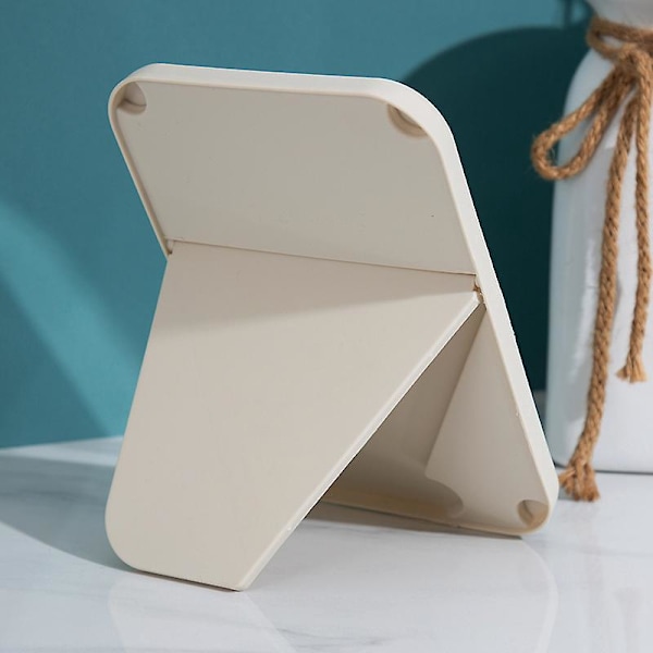 Kompakti taittuva meikkpeili - kannettava ja tyylikäs (beige)