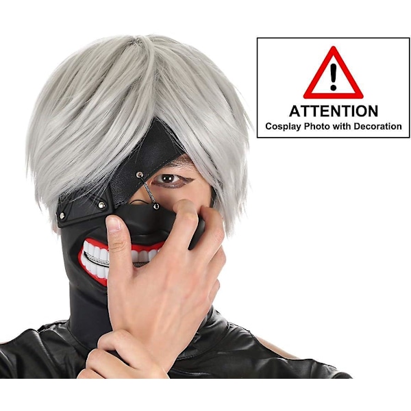 Fan-favorit gummimaske med stilfuldt PU-læder øjenklap