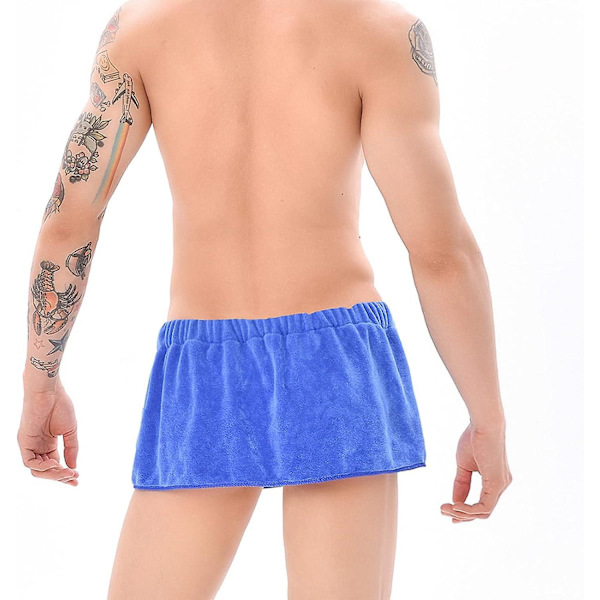 Mjuka Bärbara Badhanddukshorts för Män - 2-pack (Kaffe + Blå)