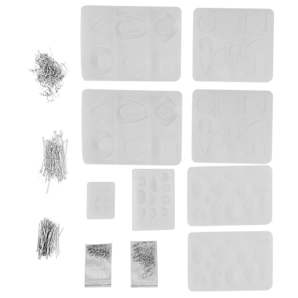 Molds Verktyg Öppna ögonstift Ringar Set för smyckeshänge DIY Craft Making