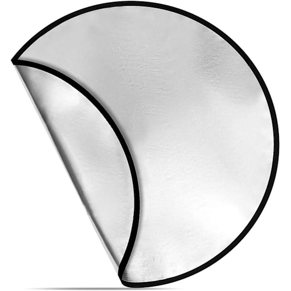 Rund Varmebestandig Bålplassmatte, Bålplassmatte for Uteplass, Brannhemmende Matte, Beskyttende Grillmatte, for Grill, Plen, Hage, Gulv, Bakgård Diameter 76c