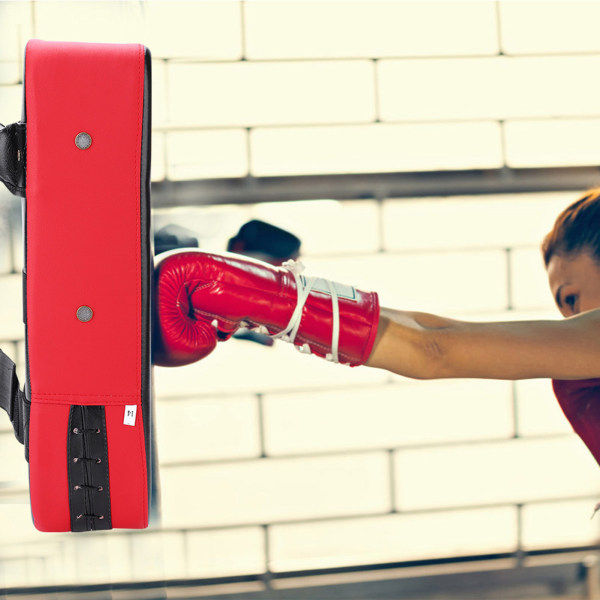 Taekwondo Boxning Kicking Strike Pad Hand Fötter Fot Mål Stämpling Träningssköld (röd)