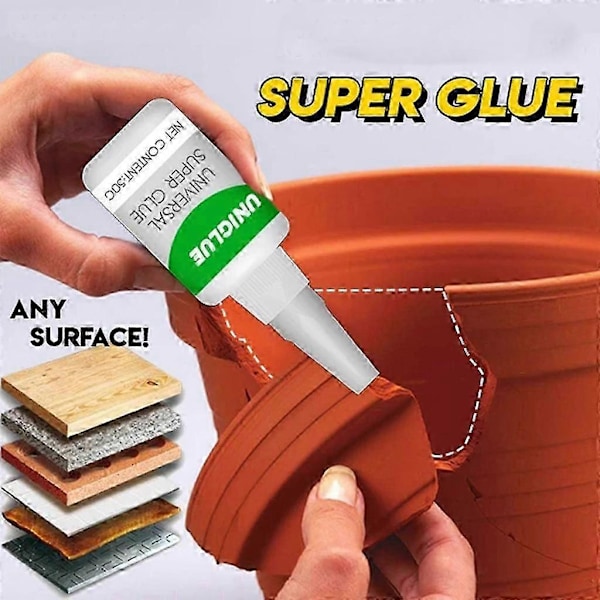 Uniglue Universellt Starkt Plastlim kompatibelt med Resin Keramik Metall Glas