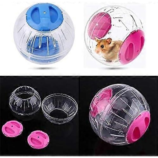 Tyst Hamster Mini Löpande Aktivitets Övningsboll 12 cm Leksak Transparent Hamsterboll Hund Specialleksaksboll Små Djur Bur Tillbehör