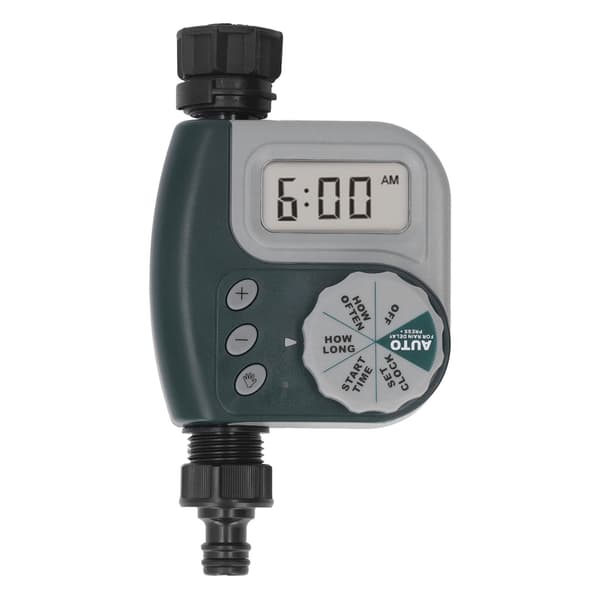 Sprinklertimer Grön Kran Timer Programmerbar Automatisk Enkel Användning Vattningsutrustning US Standard för Trädgård Gräsmatta Pool