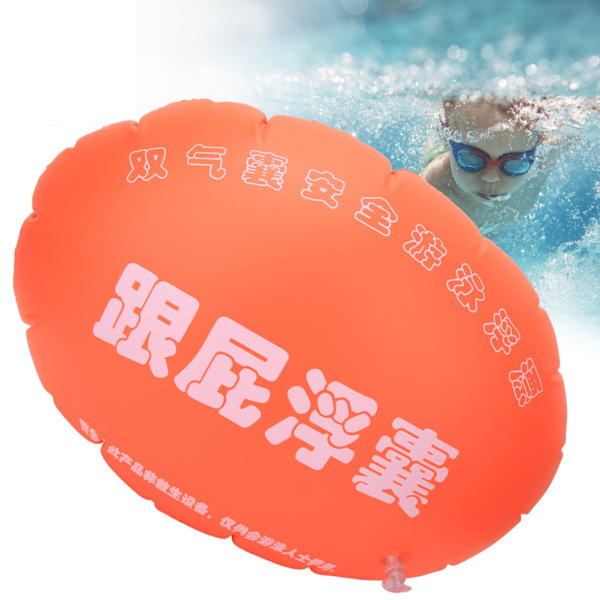 Vattenutrustning Simning Airbag Säkerhet Uppblåsbar Luftboj för Rem Simning Surfing SnorklingOrange 50x40cm