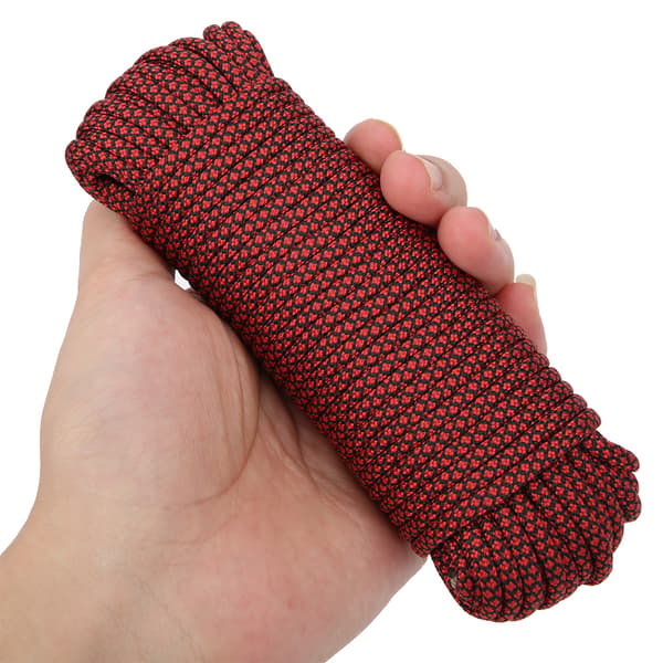 9-Kerne Paracord Redningsreb Til Telte, Armbåndsfremstilling, Camping - 20M