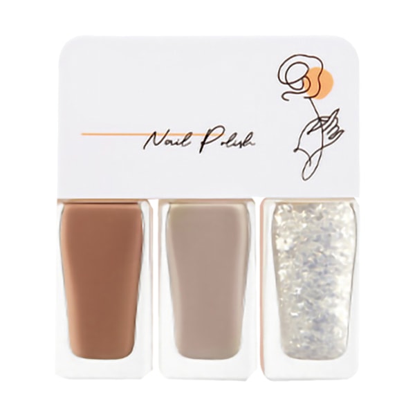 3-pack nagellackset på vattenbasis för kvinnor, lätt att ta bort, snabbtorkande nagellack för dejting, halloweenfest T05