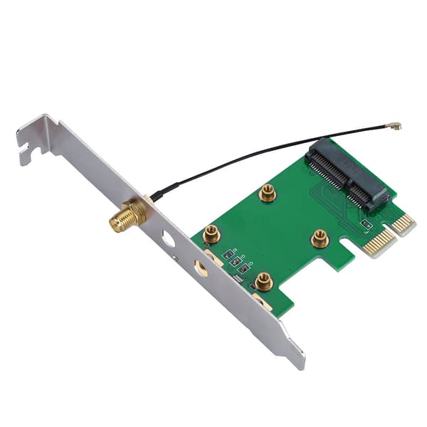 Mini PCI-E til PCI-E Riser Card Udvid Ekstern Adapter Netværkskort
