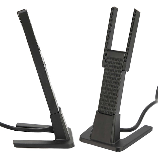 Dual Band WiFi-kort 2.4GHz 5.8GHz 2dBi 600Mbps Hurtig transmission USB trådløst kort med 2 antenner til telefoncomputere