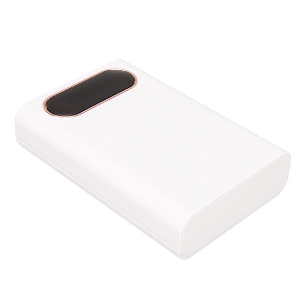 Powerbank-etui til 4 stk. 21700 batterier - Plast DIY Powerbank-boks-sæt - Hurtigopladning 22,5 W - Batterioplader-etui - Hvid