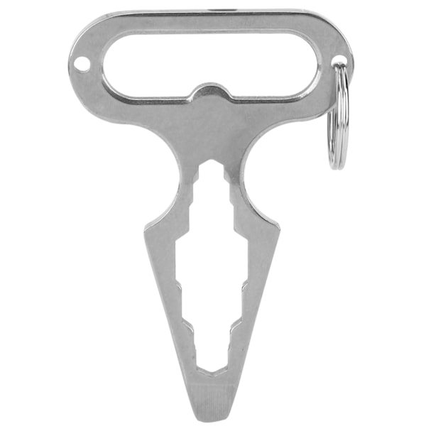 2 st Multifunktion Mini EDC Spike Wrench Flasköppnare Skruvmejsel Multiverktyg för Utomhus Camping