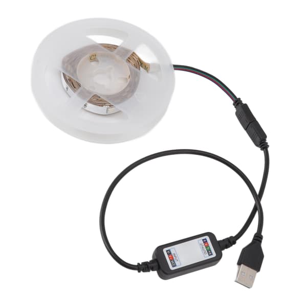 LED-striplys med USB Bluetooth APP-kontroll for romdekorasjoner 5V 2 m