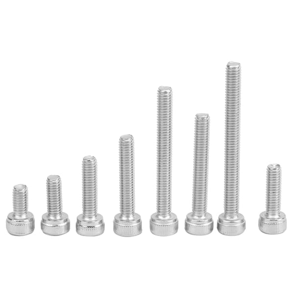 200 st Hex Socket Cap Head Skruv 304 Rostfritt Stål Boxade Hårdvarutillbehör M3