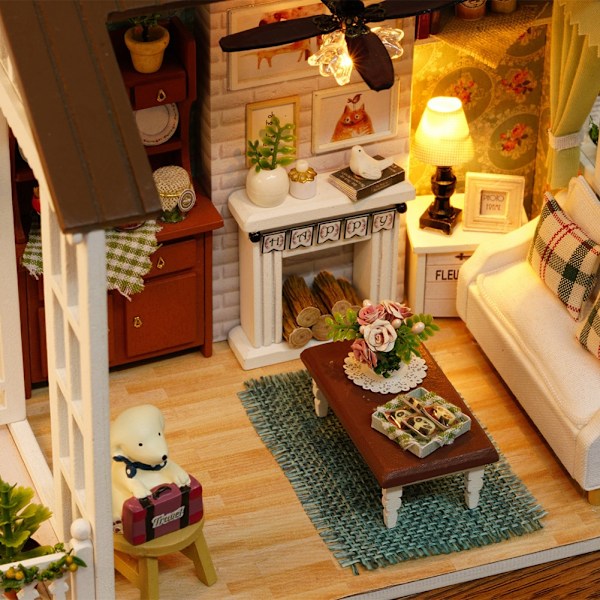DIY Dockhus Dockhus Miniatyr Handgjord Dockhus Kit Perfekt DIY Present