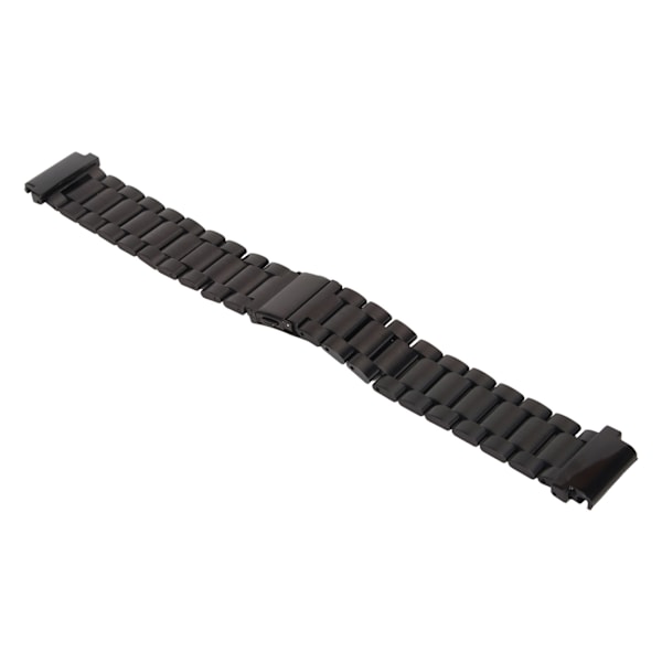 Udskiftning af urbånd i rustfrit stål dobbeltspænde 24 mm til Garmin Fenix ​​7S 6S 5S Sort