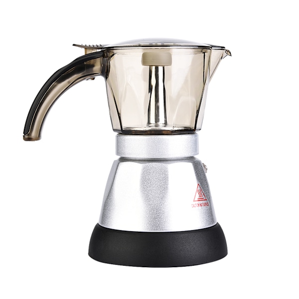 Elektrisk Moka-kanne med stor kapasitet, espressomaskin for komfyrtopp, kaffetrakter, 300 ml, EU-plugg