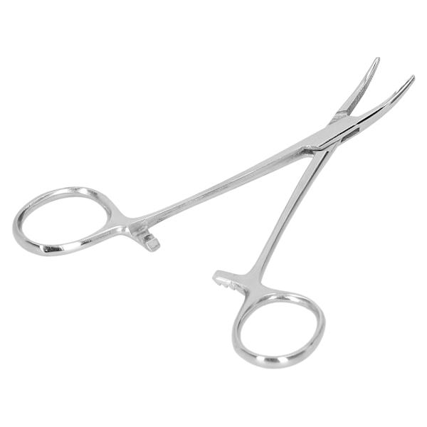 12,5 cm buet hæmostatisk pincet i rustfrit stål, hårpincet, tænger til husdyr