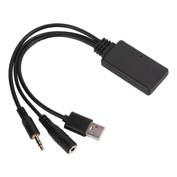 Professionel Bil Bluetooth 5.0 Aux-in Kabel USB-adapter med Mikrofon Erstatning til Hyundai