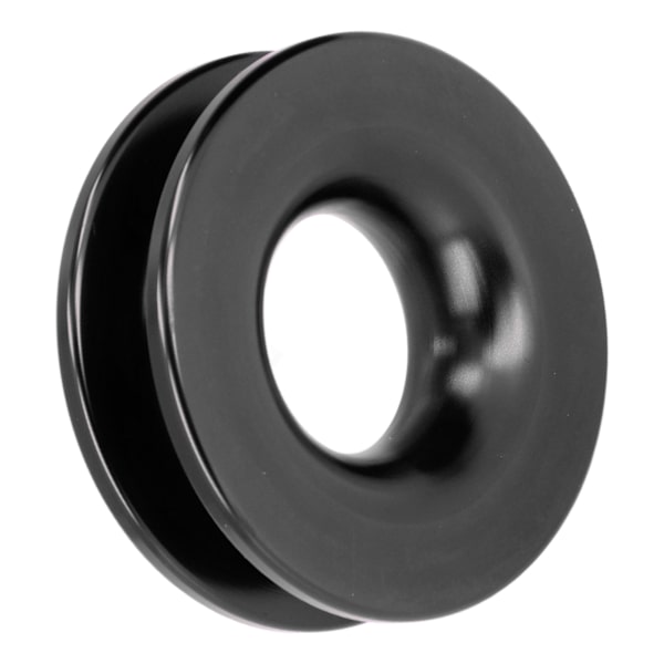 Redningsring Træk Snatch Remskive Aluminiumlegering til ATV UTV Truck Marine Båd ShacklesSort