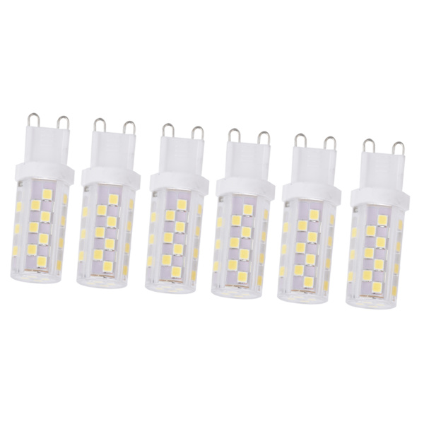 6 stk. 5W G9 46LED pære dæmpbar lysekrone loftlampe pærer til hjemmekontor restaurant 230V hvidt lys