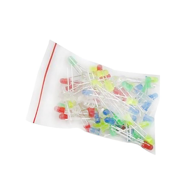 45-delars 3 mm emitterande diod DIY-projekt Ljus LED-lampor Sortimentskit