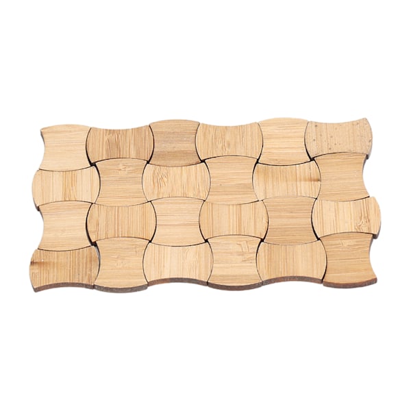 24 kpl nukkekodin miniatyyrilattia DIY simuloitu elinvoimainen bambu nukkekodin lattialaudan koristelu
