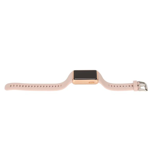Watch metalliseos silikonilasi 210mah 30m vedenpitävä LED watch fitness kollegoille Pink Band Gold Shell