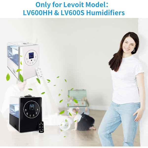 LV600HH LV600S Luftfuktar Ersättning Avkalkningsplatta 10-pack Mineralabsorptionsplatta Kompatibel för LEVOIT