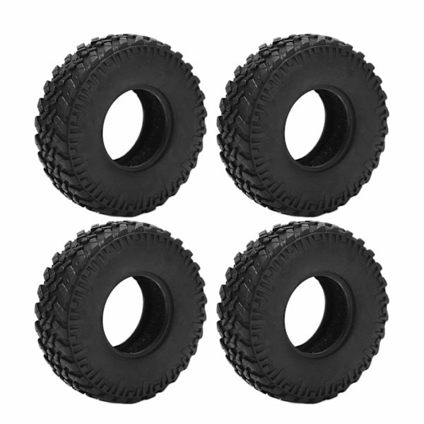 4 stk. Micro Crawler-dekk i myk gummi, oppgraderingsdel for Axial SCX24 1/24 RC-biltilbehør, type A