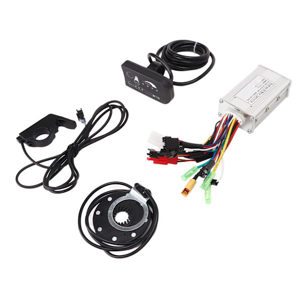 Bike Conversion 17A 3 Mode Sine Wave 6 Tube Controller Kit Power Assist Sensor Thumb Throttle med LED S810 Panel