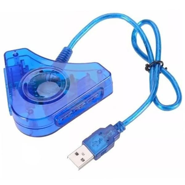 for PS2 til PC-konverter Plug and Play 1 PC-datamaskin til 2 for PS2 Adapter Konverterkabel for WIN98 XP 7 8