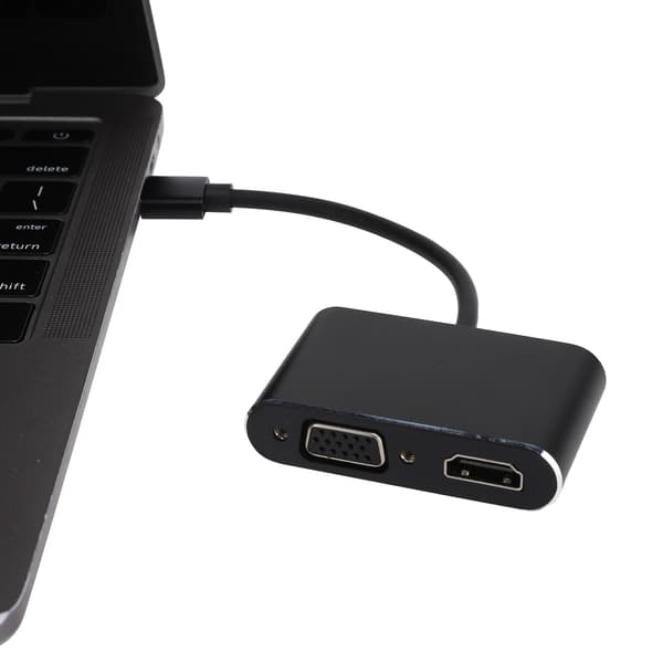 USB3.0 til High Definition Multimedia Interface + VGA-adapter 2-i-1 HD-datakonverterer 1080P