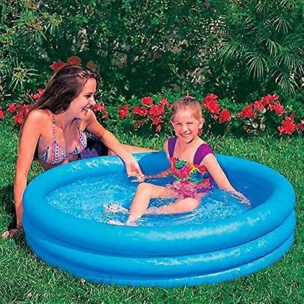 Tre Ringe Oppustelig Familiepool Børnepool Familiepool (Blå - 114cm x 25cm)