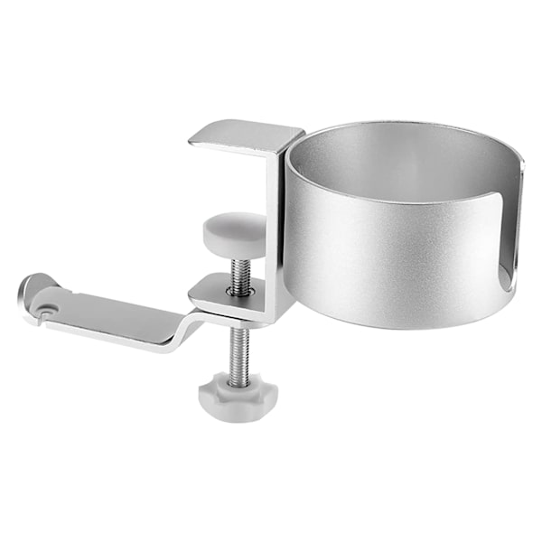 Hörlursstativ för skrivbord 360 graders rotation skrivbord vattenkopp förvaringsfäste för kontor silver