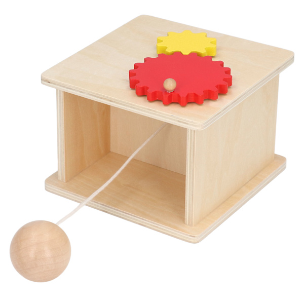 Montessori Winder Montessori Børnehave Baby Tidlig Uddannelse Undervisningshjælpemidler Opviklingsmaskine Børns Læringslegetøj Winder med Bold