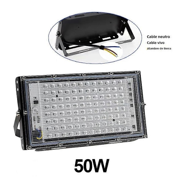50W LED-valonheitin ulkokäyttöön vedenpitävä IP65 ulkoinen LED-projektori 220V 240V tarkennusvalo suuritehoinen valaistusvalo