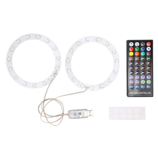 RGB LED Lysstripe Kit for PS5 Konsoll Synkroniser Musikk Spilllyd 8 Farger 400 Lyseffekter 3 Kontrollmetoder