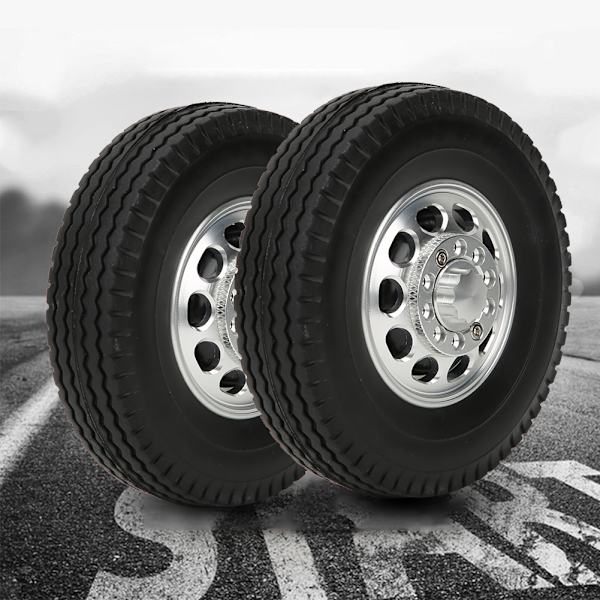 2 kpl etupyörä Tamiya 1/14 RC -kuorma-autotraktorille, alumiiniseoksesta valmistettu 10-reikäinen pyörännapa